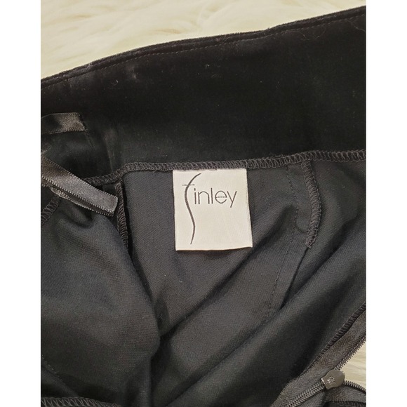 Velvet Black High-Waisted Cropped Wide Leg Pants Vintage Rare 90s Y2K - Picture 8 of 8